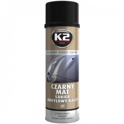 K2 LAKIER CZARNY MATOWY AKRYLOWY spray L340 500ml