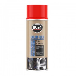 K2 COLOR FLEX czerwona guma w sprayu L343CE 400ml