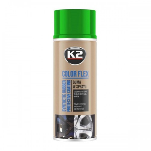 K2 COLOR FLEX jasny zielony guma w sprayu L343JZ 400ml