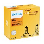 PHILIPS żarówka H4 12V 60/55W Vision +30% 2 sztuki